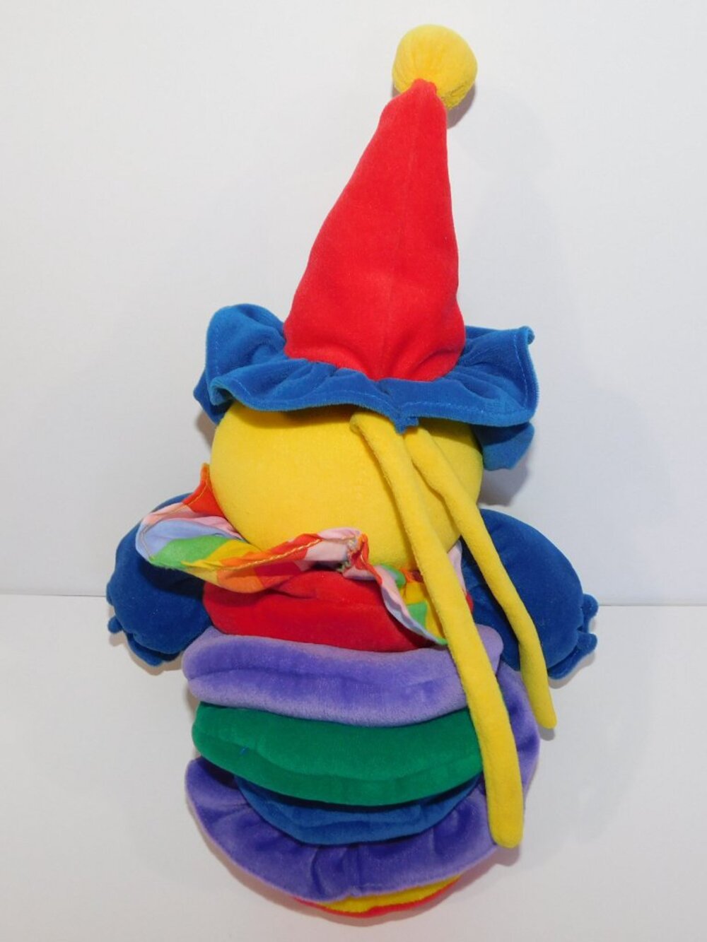 VTG 1995 Kids II Musical Pull string Plush Rainbow Bear Clown Crib Toy - Picture 5 of 6